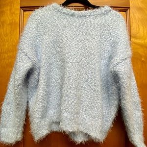 Cozy baby blue sweater.